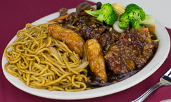 Orange Chicken and Beef Combo